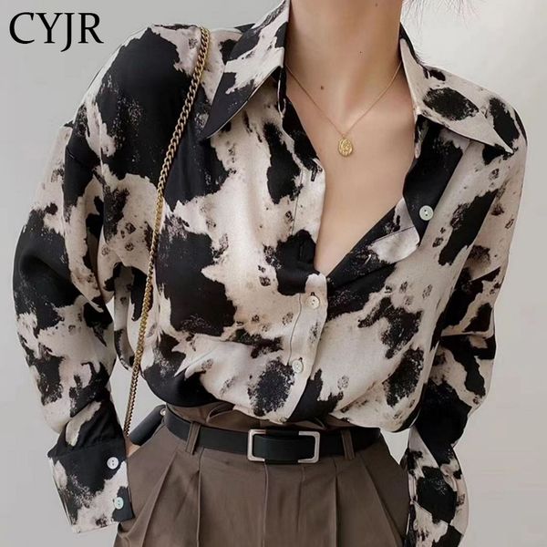 

chiffon button up women's korean long shirts fashion clothes printing cal ladies plus size new spring ah3t, White;black