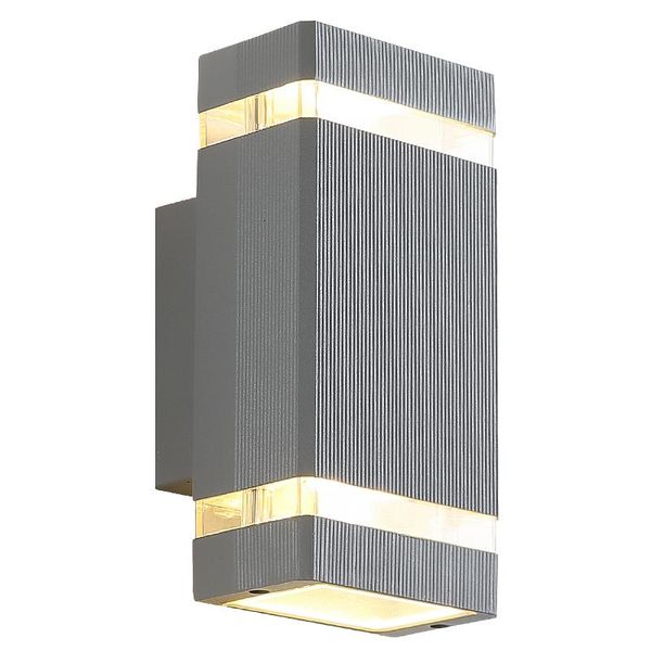 

12w led cob outdoor wall sconces up/down light fixture garden balcony lamp bulbs black/light gray shell