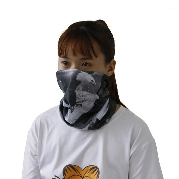 

cycling caps & masks outdoor scarf men women sun protection gaiters riding camping bandana neck activities multi function1, Black