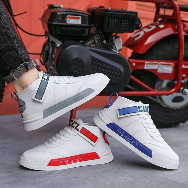 

skateboarding shoes mens casual high sneakers breathable street shoes sports shoes hip hop walking chaussure homme
