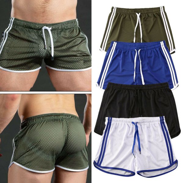 

2020 men summer running shorts sports jogging fitness shorts quick dry men gym men fitness soccer sport gyms men's short bottoms c0222, White;black