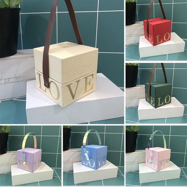 

gift wrap love ins with hand box return packaging wedding candy party supply