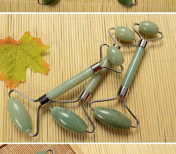 

2022natural jade roller face thin massager jades facial beauty massage tool body relax