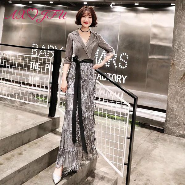 

evening dresses axjfu princess grey velvet v neck long dress party bow half sleeve mermaid wine red trumpet, Black;red