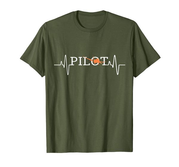 

pilot heartbeat t-shirt airplane pilot flying rc planers, White;black