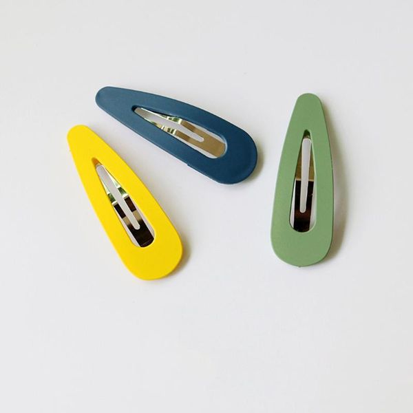 

hair clips 10pcs acrylic candy color barrettes hollow for ladies girls (mixed color)