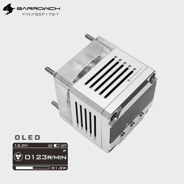 

fans & coolings barrow 17w ddc pwm pump intelligent oled display maximum flow 960l/h 4000rpm regulation use for acrylic water channel tank