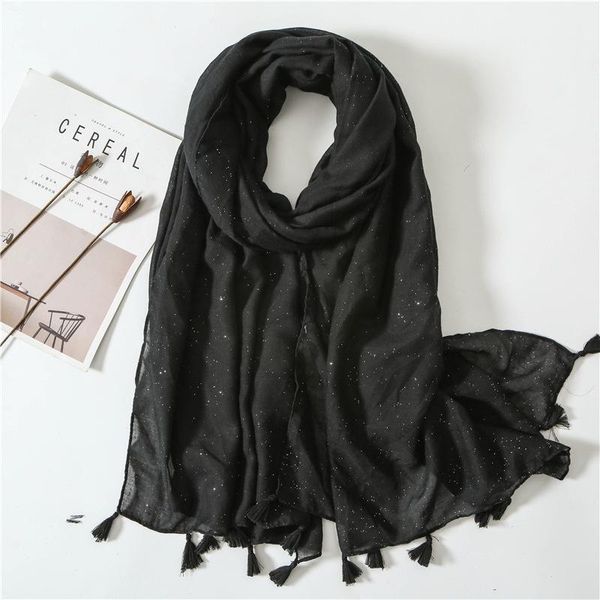 

scarves glitter solid color women antumn ladies and shawls with tassls pashmina foulards plnk blue hijab scarf wraps, Blue;gray