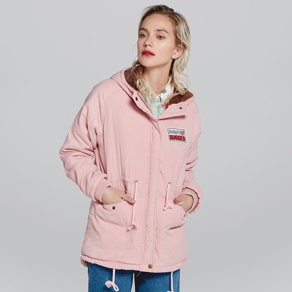 

2021 new plus basic parka winter coat women harajuku woman clothes casaco feminino streetwear ladies female parkas 039t, Black