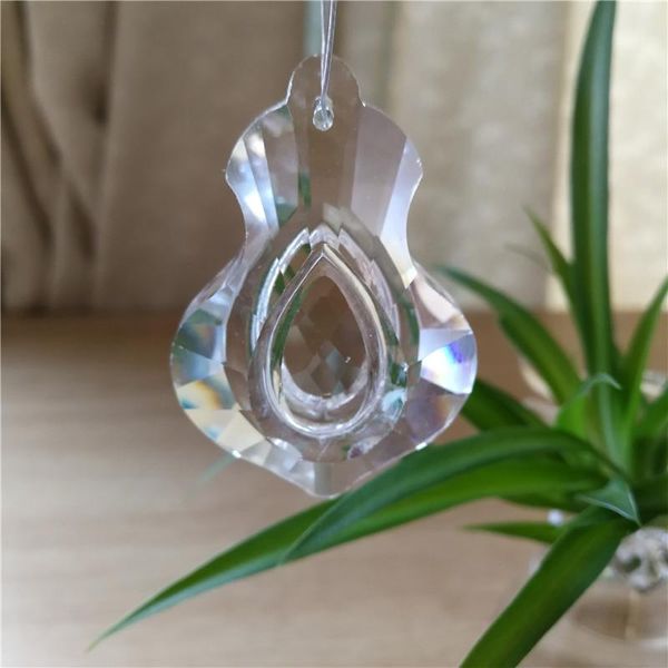 Chandelier Crystal S 50mm 20pcs peças de vidro penduradas pendentes de violino para lâmpada em casa/decoração de iluminação