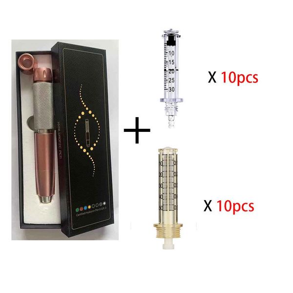 

2023 latest mesotherapy gun 0.3ml 0.5ml 2 in 1 ampoules hyaluron pen meso gun, Black;white