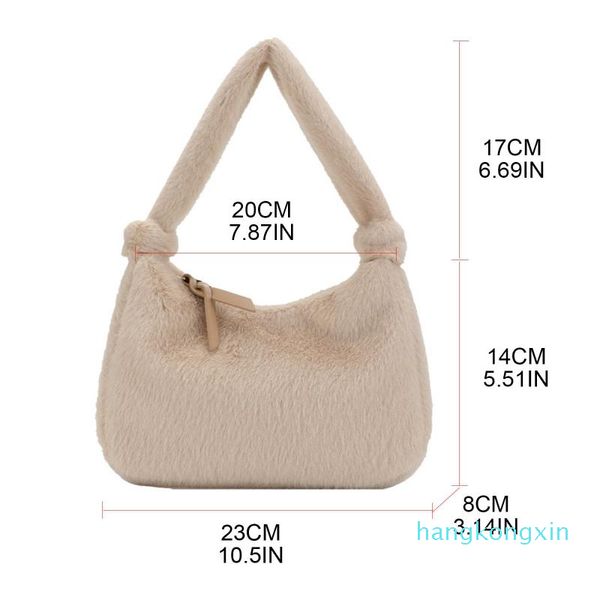 

evening bags fashion women handle satchel tote purse with zipper fuzzy handbag