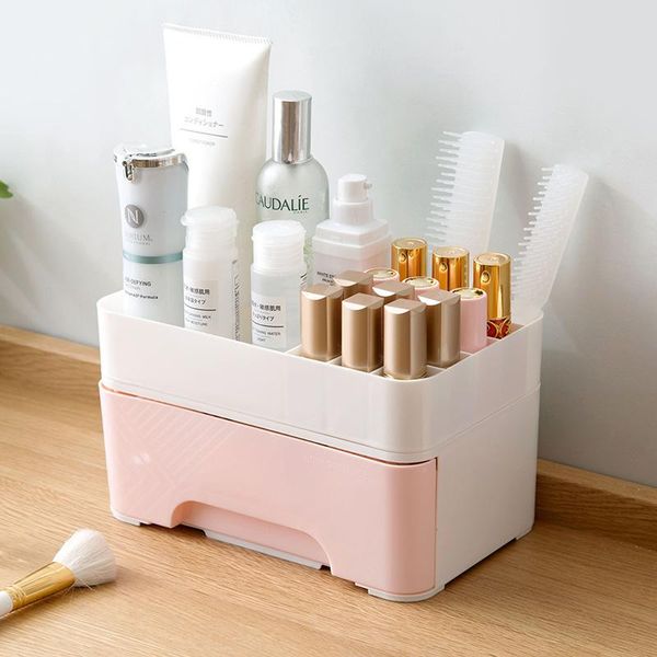 

storage boxes & bins liyimeng makeup organizer box jewelry necklace nail polish earring plastic casket home deskcosmetics contanier