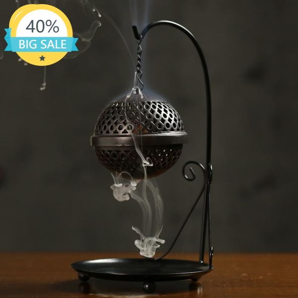 

fragrance lamps hanging chinese incense burner handmade house ceramic backflow antique holder wierook houder home decor 6001