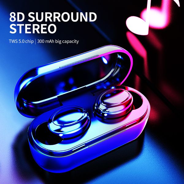 

v2 wireless bluetooth headset mini waterproof portable design touch control tws earphone stereo earbuds earbud for sport/vehicle1