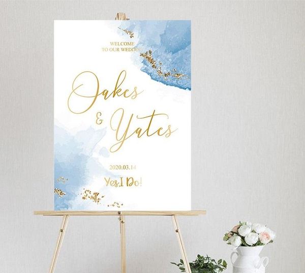 

party decoration 1pcs wedding favors custom logo welcome guests birthday sign propose engagement banquet indicator