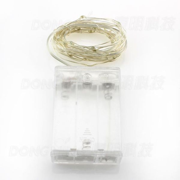 

strings 10pcs * 4m 40leds aluminum string christmas tree light white blue green 3* battery garland rgb led