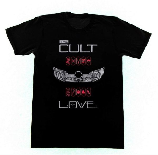

men's t-shirts the cult - love tshirt 123 t-shirt southern death electric, White;black