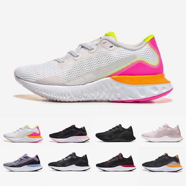 

triple black white react renew run mens running shoes violet frost particle grey barely volt platinum tint men women sports sneakers