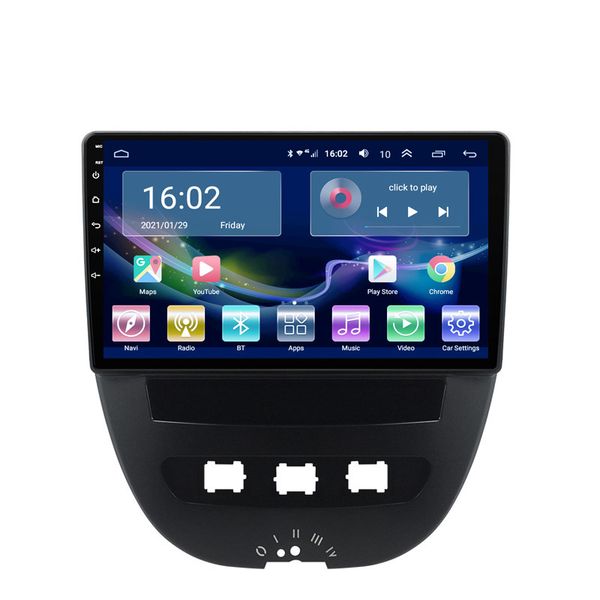 Auto Radio Multimedia Player Gps Navigation Android 10 Video Für AYGO/PEUGEOT 107/CITROEN C1 WIFI Kopf Einheit