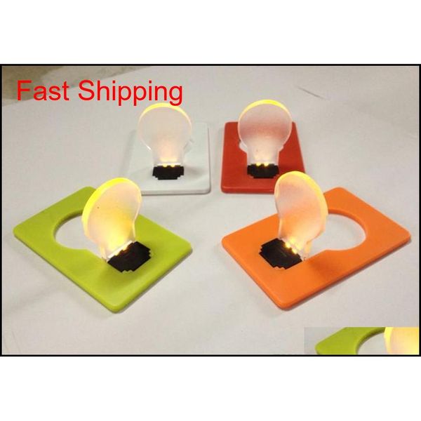 

new new portable wallet card pocket led card night light lamp put in purs jllmir ffshop2001, Silver
