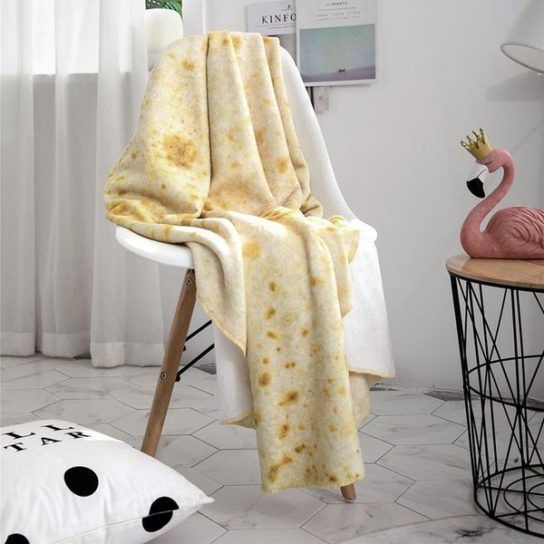 

pizza tortilla tortilla blanket soft coral fleece burrito blanket plush bed sheet single layer casual fashion blankets spring