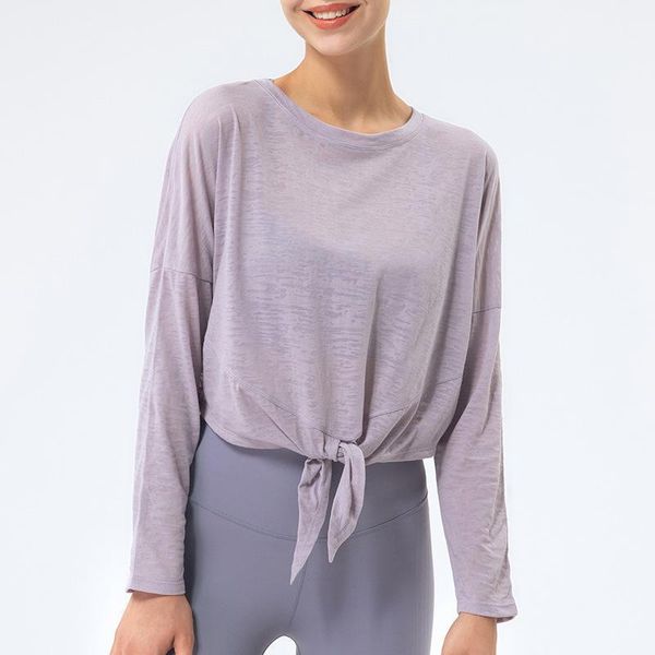 

yoga outfit fitness women's loose long sleeve slim t-shirt sports running smock