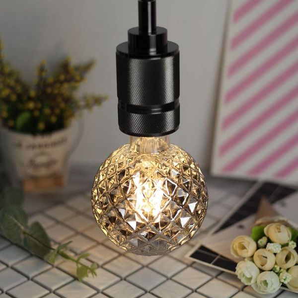

bulbs vintage light led filament edison 4w smoke glass 220/240v e27 crystal decorative (g95 crystal)