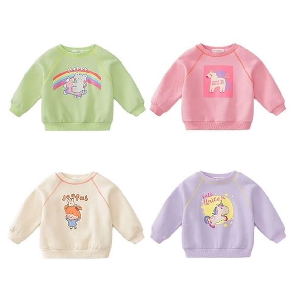 

girls spring and autumn sweatshirts children's baby clothes p4591 210622, Black