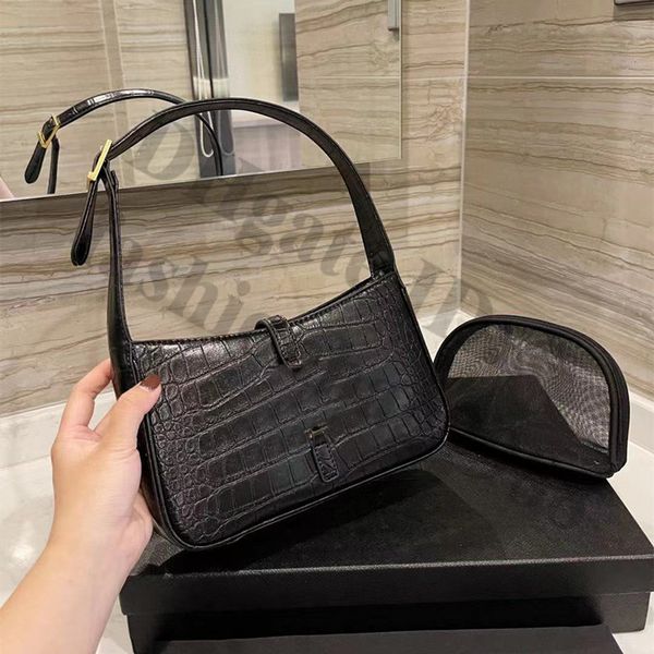 

alligator black white armpit shoulder hand bags young women small handbags luxurious designer woman business ol office lady one side bag fas