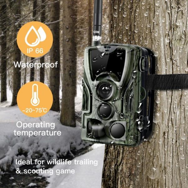 

hc801lte 4g hunting camera 16mp wildlife surveillance cameras p traps ip65 waterproof 0.3s trigger chasse scout video camera
