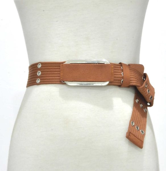 

women's korean canvas fashion knitting jeans outdoor leisure belt, Black;brown