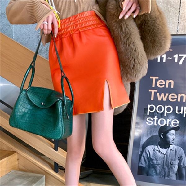 

2021 new fashion genuine sheep hide g33 skirt qj6q, Black