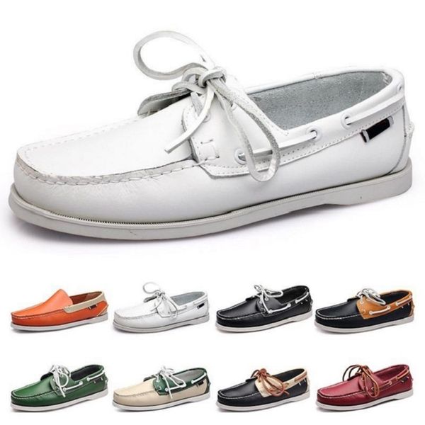 

fashion style 87 mens running shoes leather british style black white brown green yellow red outdoor comfortable breathable sports shoe