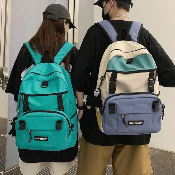 

backpack cute women fashion casual for girls school bags teenagers waterproof nylon bookbag black men