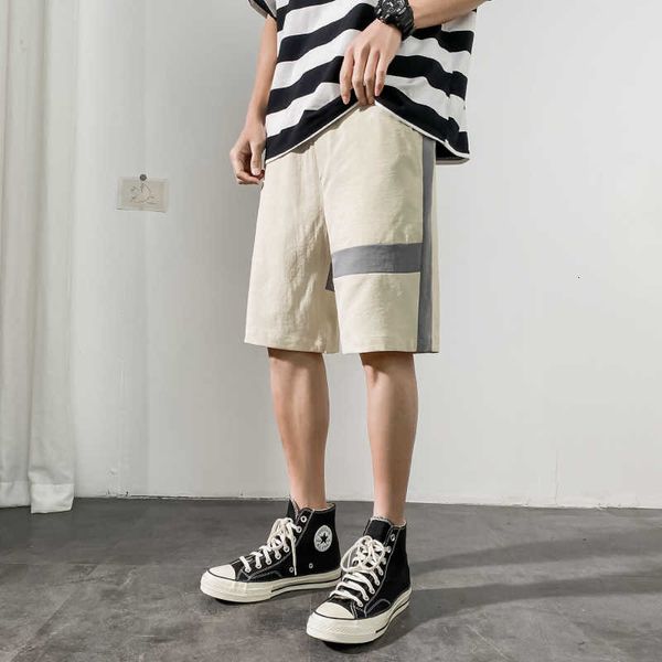 

sale2021 casual on shorts 5-inch summer new young outdoor sport broek minimalist style men plus-size, White;black