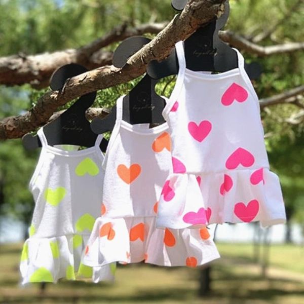 

love small skirt dog summer dress pet teddy breathable clothes puppy cat sunscreen spring soft clothes pet products