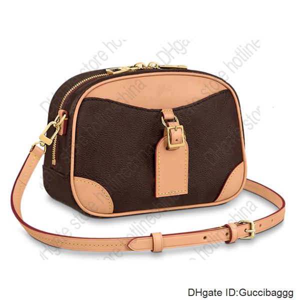 

m45528 deauville messenger bag mini luggage women designer luxury letter flower handbag embossed wallet handbag original box d