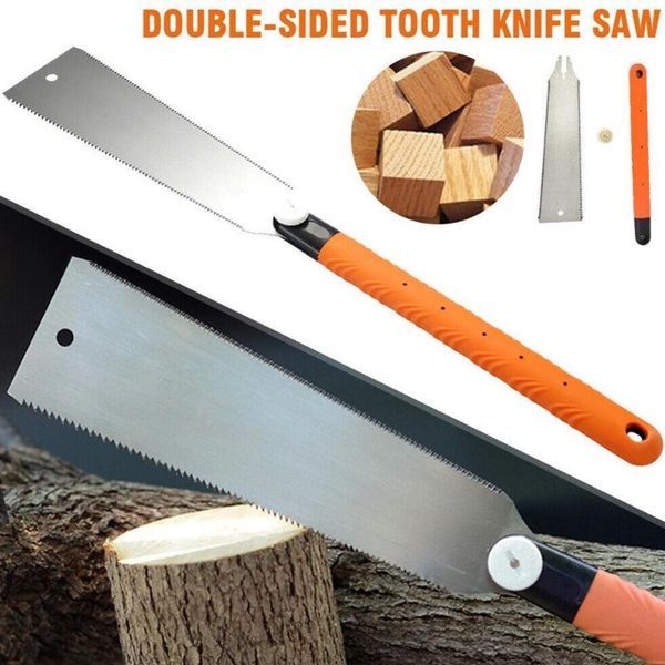 

hand tools 1pcs saws japanese double edge saw woodworking pull for tenon wood bamboo plastic cutting