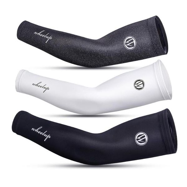 

elbow & knee pads uv protection sunscreen cooling arm sleeve for sports driving cycling running breathable men women pad fitness armguards, Black;gray