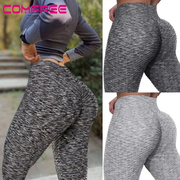 

yoga pants high waist ruched bulifting sport pants tummy control workout leggings textured booty tights gym fitness leggins
