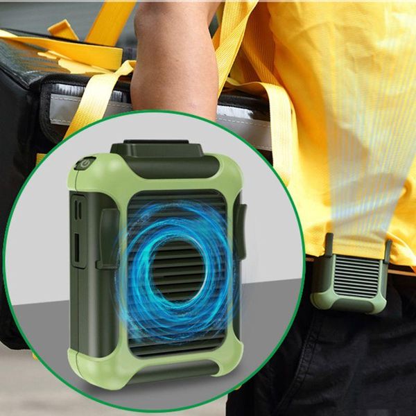 

electric fans yam 1pc waist clip fan adjustable wind direction 3 speed usb rechargeable portable travel air cooling neck hanging