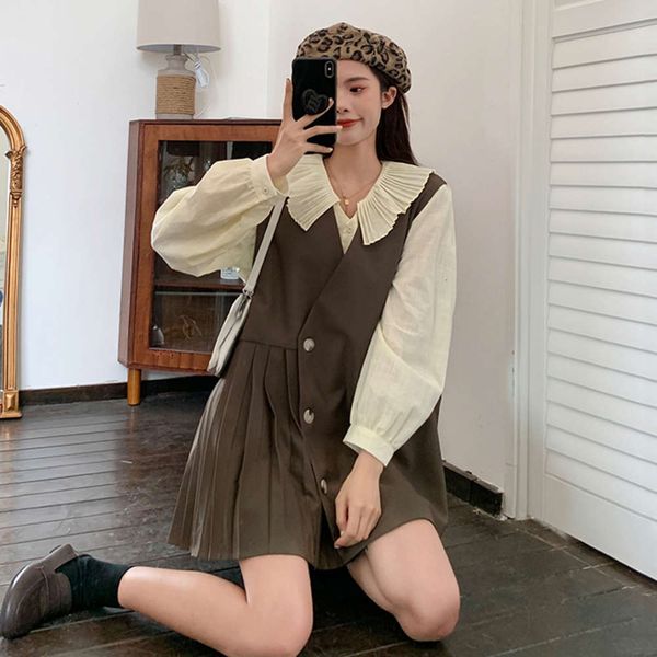 

vest women's design sense of loose spring autumn gentle short top, White