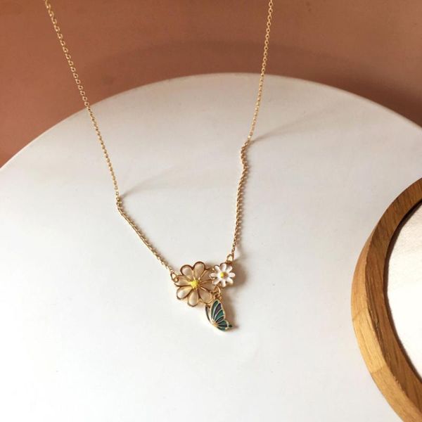 

chains han edition of fashionable individual character creative design butterfly shape necklace women fine jewelry gifts, Silver