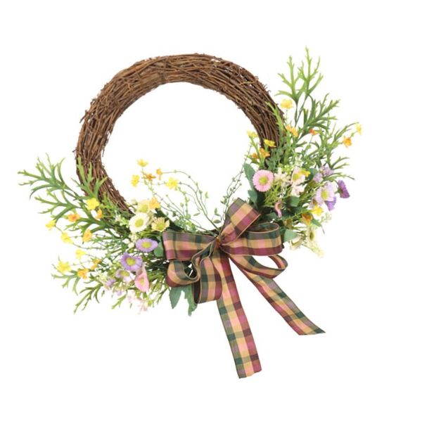 

1pc home leaf wreath natural aesthetic garland decorative door pendant