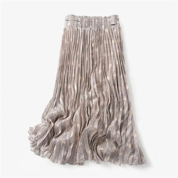 

women skirt new printed pleated skirt 210315, Black