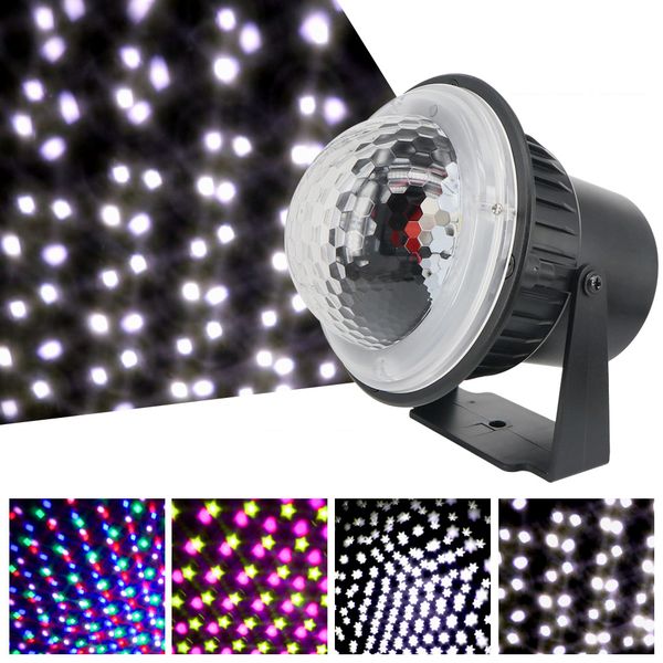 

2021 new party lights levou mini snowfall projector 5w snowflake leds color discoffect for dj stage light electric device christams xmas ytb