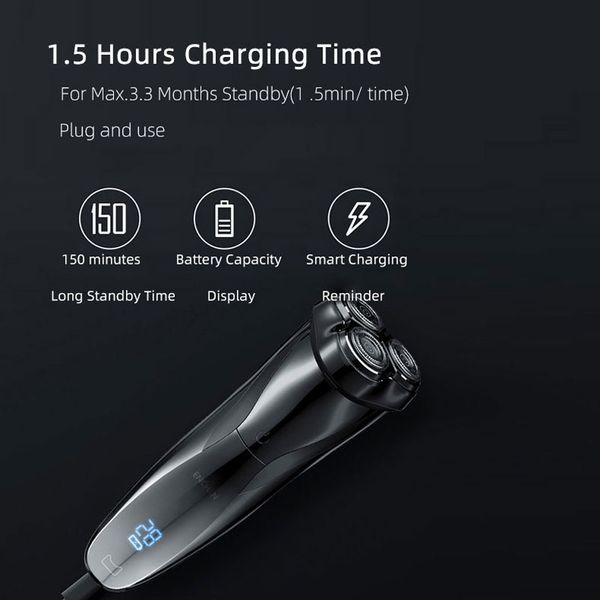 

enchen electric razor shaver 3d beard trimmer type-c rechargeable washable portable shaving machines trims electric shaver men