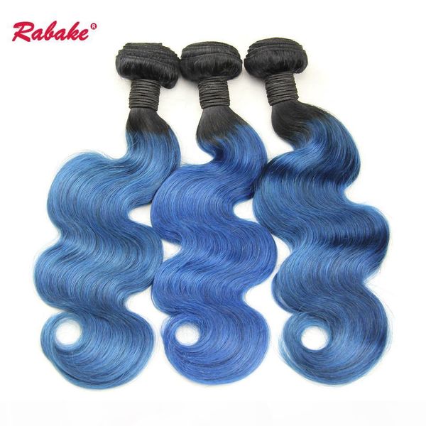 

brazilian body wave human hair bundles ombre t1b blue toned color body wave hair extensions peruvian malaysian indian wholesale weaves, Black