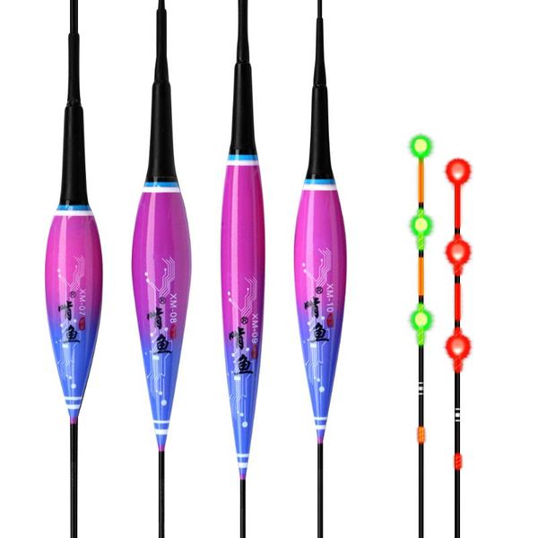 

fishing accessories nano luminous electric floats color changing smart gravity sensing buoy ser outdoor night